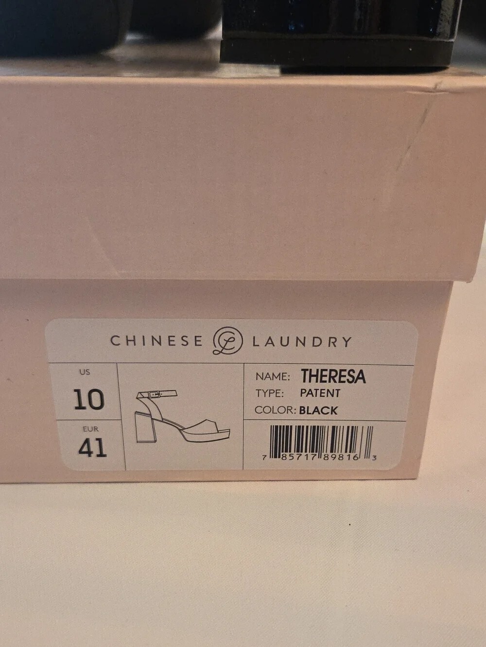 Chinese Laundry Theresa Patent Platform Heels Black Size 9 NIB Y2K Party - Picture 11 of 13